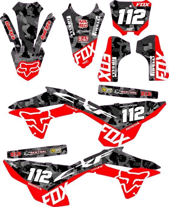 crf - kit deco - graphics - 2021 - 2022 - 2023 - rd2shop - fox - stckers - autocollants -