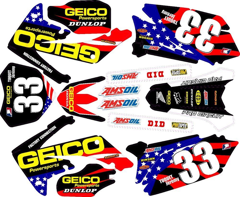 Kit déco semi perso CRF 50 / 110 / 150 -