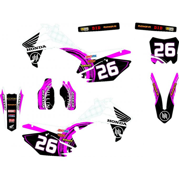 Kit déco Semi-perso Honda CRF 250 / 450 - 2013-17