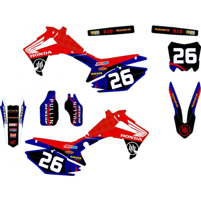 Kit déco Semi-perso Honda CRF 250 / 450 - 2013-17