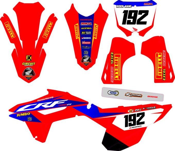 CRF 450 2021-2022 - CRF 250 2023 - 2024 - honda - kit deco - rd2shop