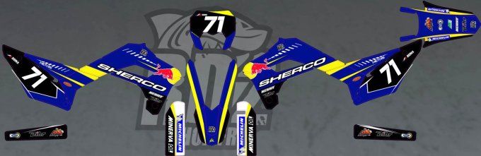 deco - kit - sherco - factory - redbull - perso - se - sef - 2020 - 2021 -2 022 -2 023 -2 024 -2025 