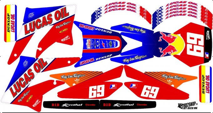 Kit Déco Perso 50 à boites DERBI / SHERCO / MBK / RIEJU