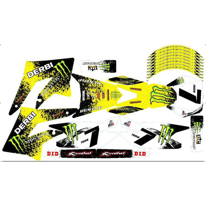 Kit Déco Perso 50 à boites DERBI / SHERCO / BETA