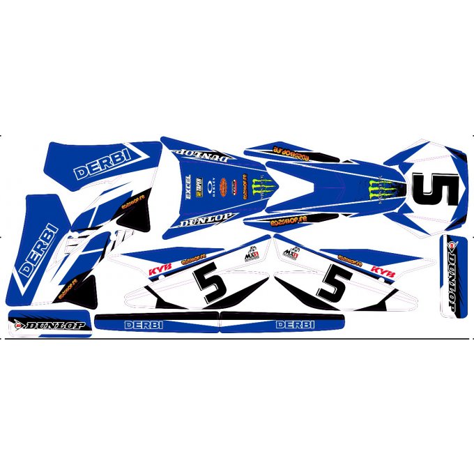 Kit Déco Perso 50 à boites DERBI / YAMAHA / BETA