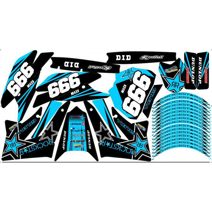 Kit Déco Perso 50 à boites DERBI / SHERCO / GILERA / RIEJU