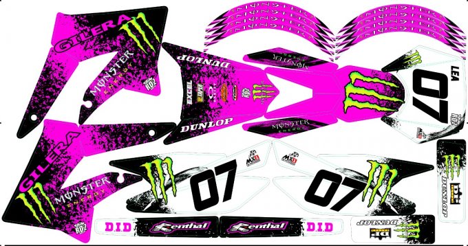 Kit Déco Perso 50 à boites DERBI / SHERCO / GILERA / RIEJU