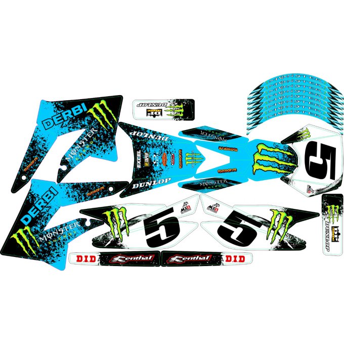 Kit Déco Perso 50 à boites DERBI / SHERCO / GILERA / RIEJU