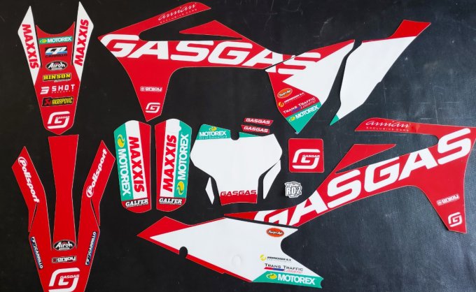 Kit Déco TEAM DIGA GASGAS MC / MC-F ( 2021 - 2022 )  