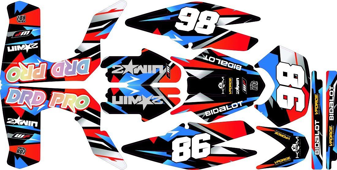 Kit Déco Perso 50 à boites BETA / RIEJU / GILERA -