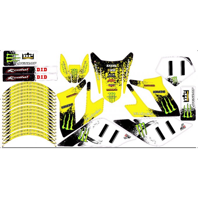 Kit Déco Perso 50 à boites DERBI  senda drd racing / SHERCO / BETA