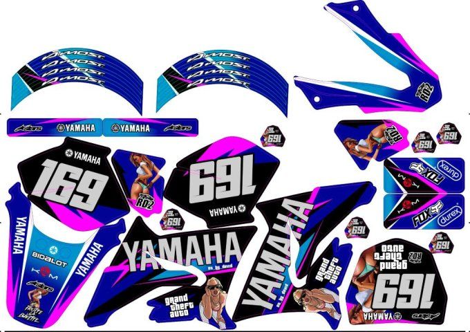 DT 50 - yamaha - gta - kit deco - rieju - mrt - derbi - kit deco -