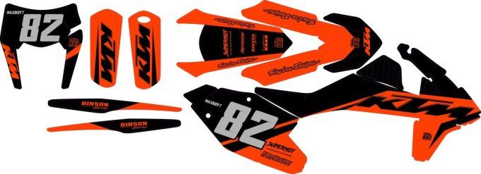 Exc-F - 250 -350 -450 2017-2019 - kit perso - graphics - full perso - sx - sxf -