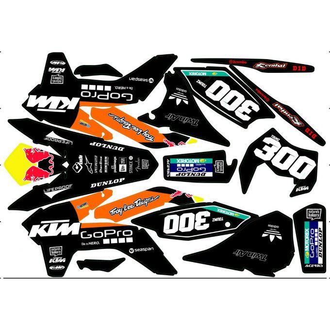 Kit déco perso KTM SX / SXF / EXC ( 2003  à 2022 )