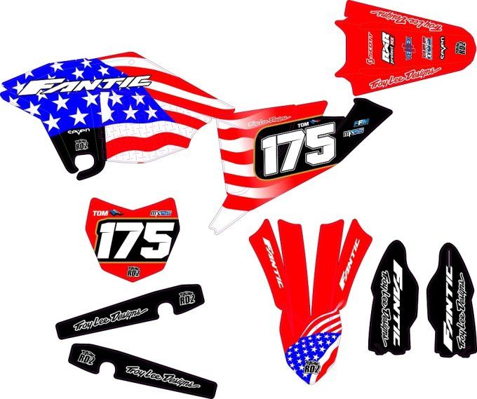 Fanctic 125 XX -2023 - 2024 - 250 - xxf - KIT DECO - GRAPHICS - STICKERS -