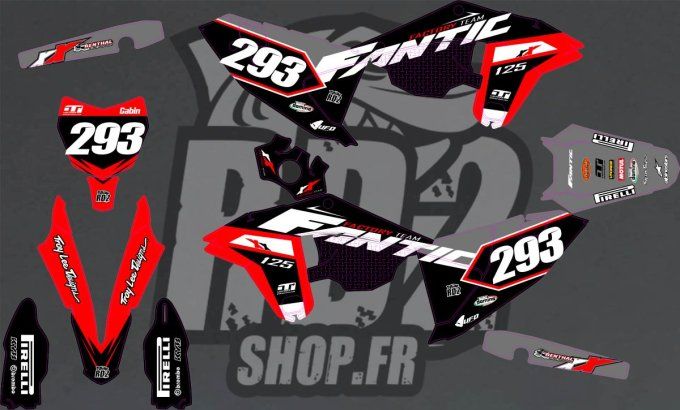 Fantic - kit deco - perso - factory - 250 - 450 -  125 -XX- XE-xxf - xef -