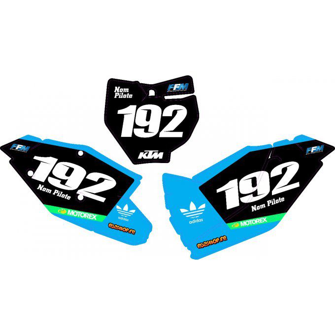 Fond de Plaque Perso KTM SX / SXF / EXC TROY LEE DESIGNS GOPRO