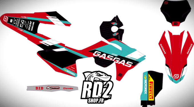 GasGas- kit deco - perso - mc - mcf - ec - 2024 - 2025 - graphics - rd2 - stickers -