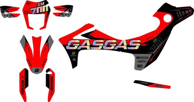 GasGas SM 700 stickers - GasGas SM 700 kit deco - GasGas SM 700 - 700 gasgas graphics