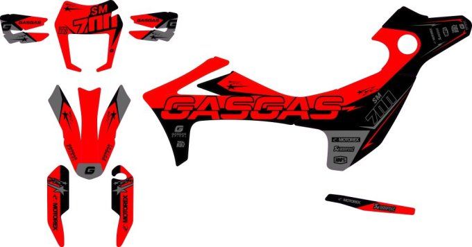 GasGas SM 700 stickers - GasGas SM 700 kit deco - GasGas SM 700 - autocollants