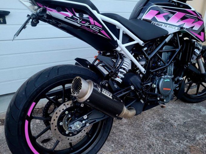 graphics pink duke 125 - kit deco duke 125 rose -