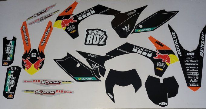 graphics - kit deco - ktm - gopro - redbull - sx - sxf - 2013 - 2014 - 2015 - exc - rd2shop