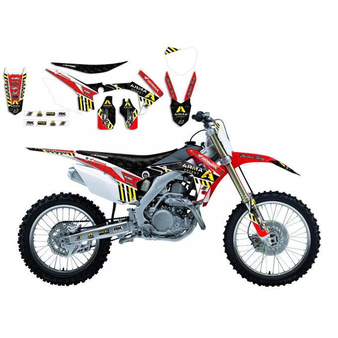 Kit Déco ARMA AUTOCOLLANT HONDA CRF 250 / 450 ( 2013 / 2014 / 2015 / 2016 / 2017 )