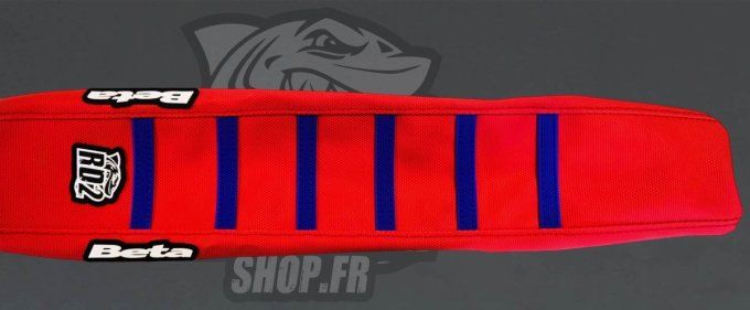 housse de selle - beta -rr -  XPRO - race - factory- 2026 - 2025 - 2024 - 2023 - 2022 - rouge - bleu