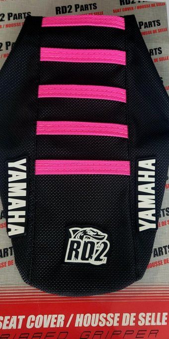housse de selle - seat cover - rd2 - yzf - 450 - 250 - 2023 - 2024 - rose - fluo - noir - black  - 2