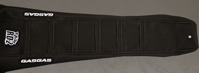 housse de selle - seat - mx - gasgas - mc 85 - mc85 - 2025 - 2026 - 2027-noir - bande noir - ribs -