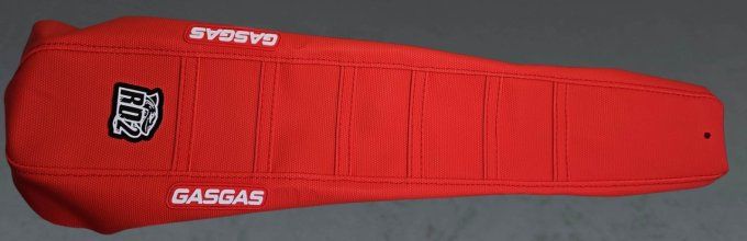housse de selle - seat - mx - gasgas - mc 85 - mc85 - 2025 - 2026 - rouge - bande rouge - red - ribs