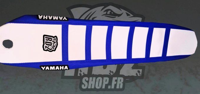 housse - de - selle - seat - mx - yamaha - blanc - bleu - yz 125 - yz 250 - 2027 - 2026 - 2025 - 202
