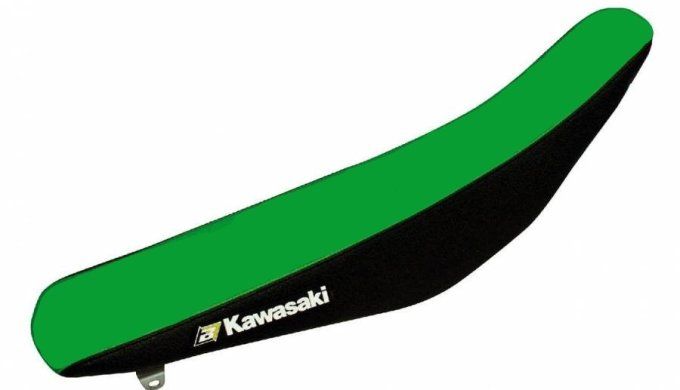 housse-de-selle -kawasaki-racing-team-seat cover -  rd2shop - vert - noir - 1421r13