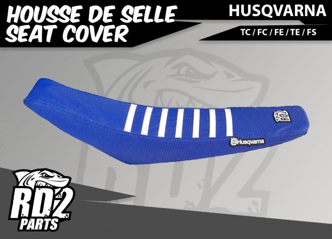 housse de selle - hva - husqvarna - bleu - rd2parts - tc - fc - fe - te - fs - 85 - 125 - 300 _ 250 