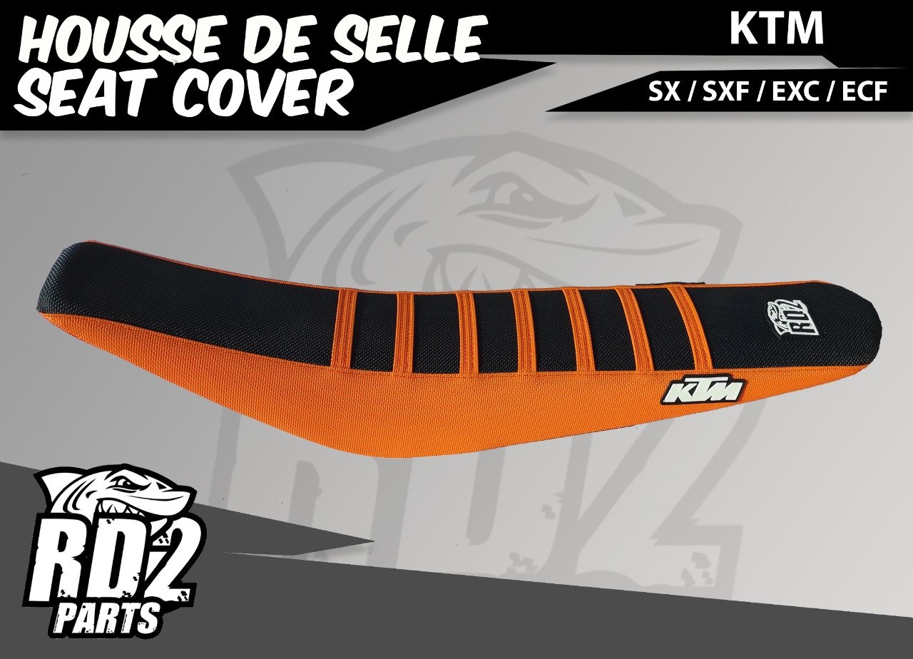 Housse de selle RD2Parts  KTM SX / SXF / EXC   ( Au choix 65 >450 cc )