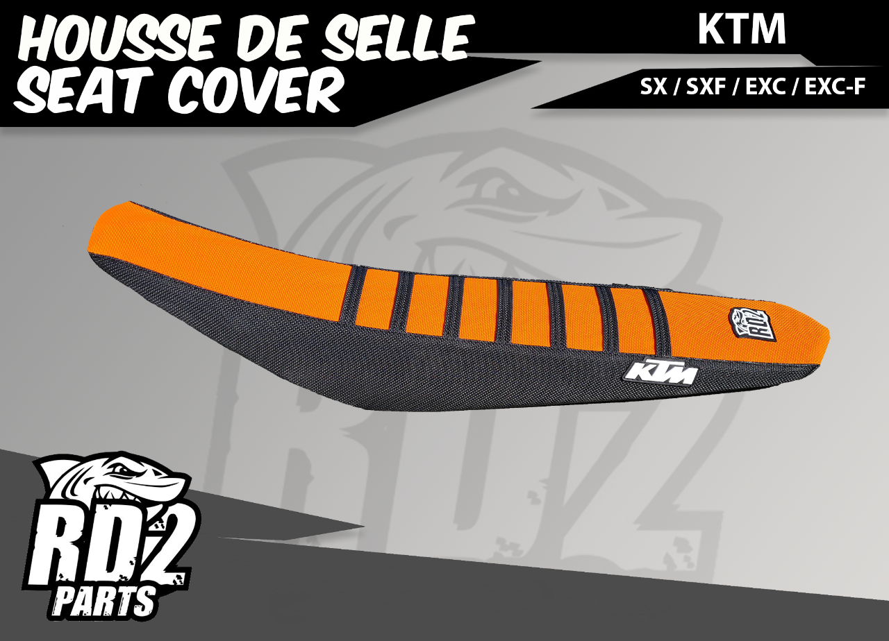 Housse de selle RD2Parts  KTM SX / SXF / EXC  ( Au choix 50 >450 cc )
