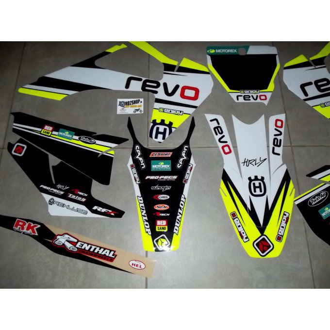 Kit Déco FLUO HUSQVARNA TC / FC ( 2019 - 2020  - 2021 - 2022 - rd2shop) revo