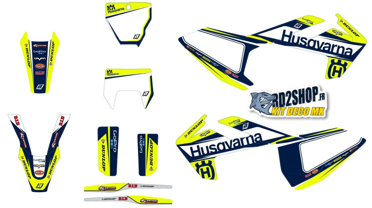 Kit Déco HUSQVARNA TC / FC ( 2016 à 2018 ) + TE / FE : ( 17 - 2019 )