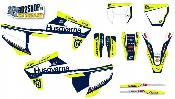 Kit Déco  HUSQVARNA TC / FC / FS ( 2019 / 2021 ) + TE - FE 2020 - 2021 - 2022 - rd2shop