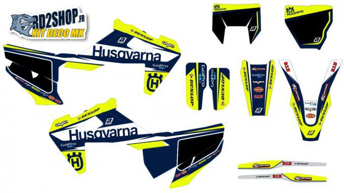 Kit Déco  HUSQVARNA TC / FC / FS ( 2019 / 2021 ) + TE - FE 2020 - 2021