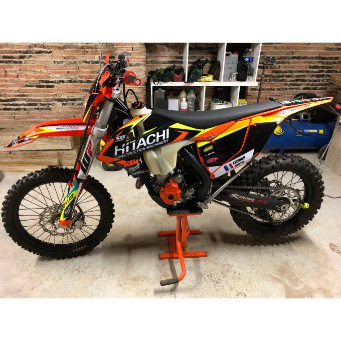 Kit déco PERSONNALISABLE  FLUO KTM SX / SXF ( 2016 à 2018) EXC ( 17 à 19 )