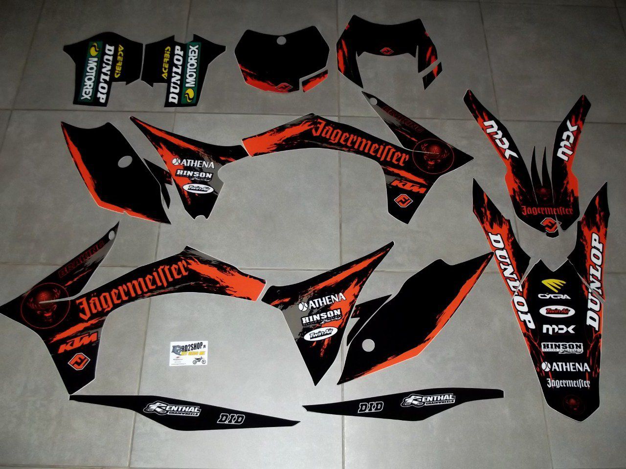 Kit déco complet KTM EXC ( 2012 à 2013 )+ SX / SXF 2011 à 2012