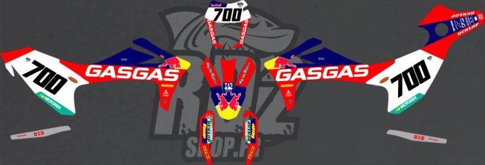 kit deco -700 sm - gasgas - 700 - tld - factory - stickers - supermotard -