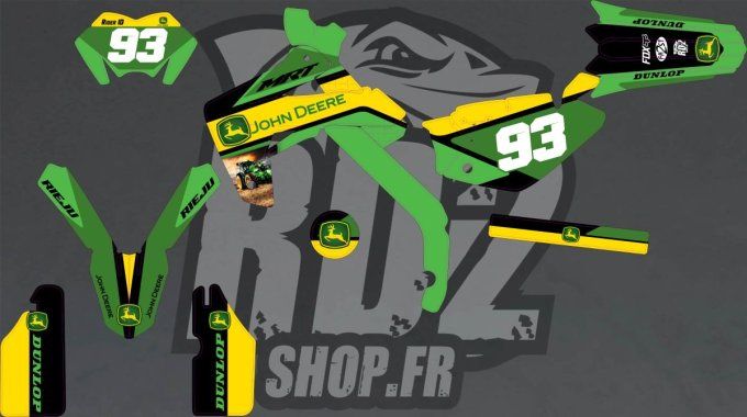 kit deco - autocollant - john deere - Rieju - MRT -Pro -stickers -