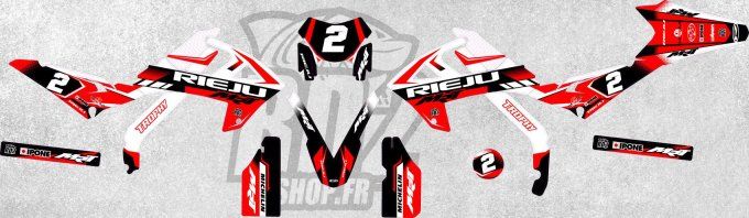 kit deco - autocollant - Rieju - MRT- Pro -2022- trophy - rouge - 2023 - 2024 - 2025 - 2026 - origin
