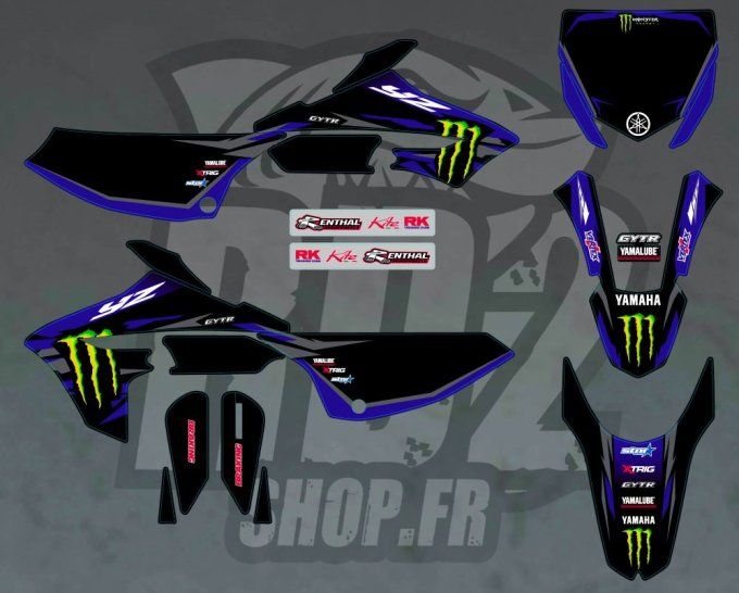 kit - deco - autocollants - yamaha - yz65 - yz - 65- monster - factory - graphics -