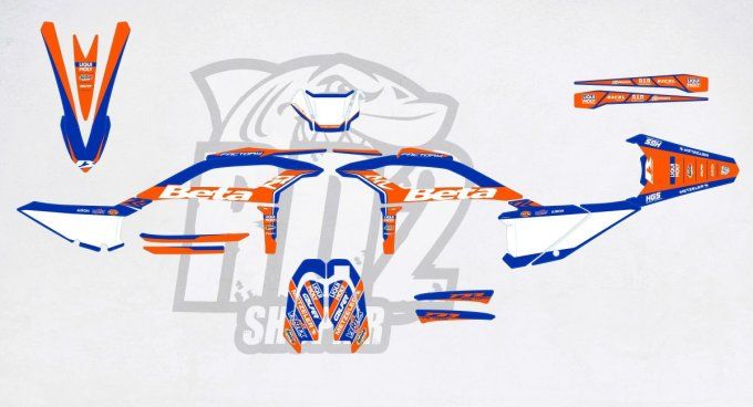 kit deco - beta - race - xpro - 2026 - 2025 - graphics - 125 - 200 - 250 - 300 - 350 - 380 - 480 -