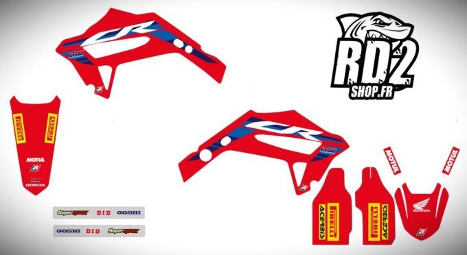 kit deco - cr - 125 - 250 - hrc - replica 2022 - 2023 - 2024 - replica crf -