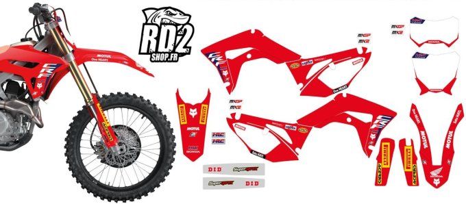 kit deco - crf - 250 - 450 - honda - hrc - autocollants - 2017 - 2018 - 2019 - 2020 - 2021 -