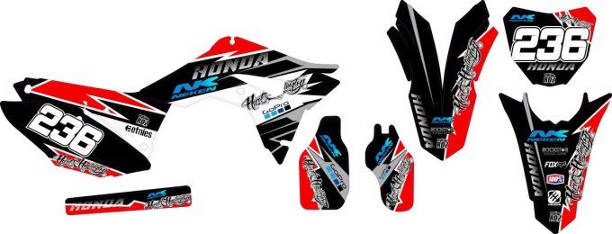 kit deco crf honda perso - autocollant crf honda 250 - graphics crf 250 - kit deco crf 450 2019 -